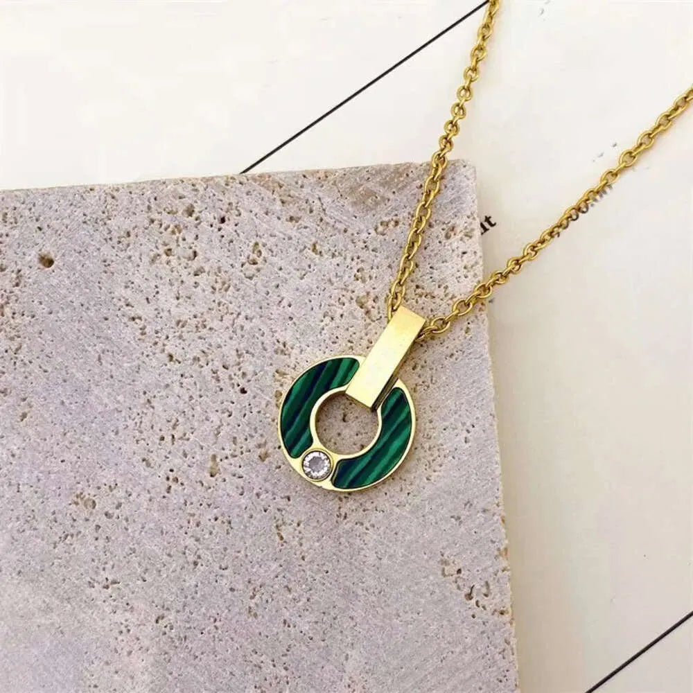 Stainless Steel Designer Mother of Pearl Necklace
