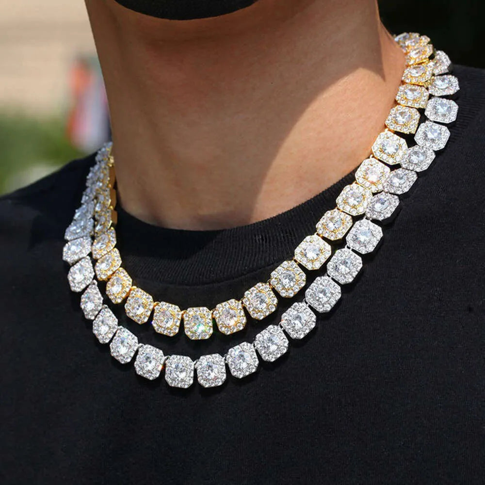 Moissanite Diamond Cuban Link 10mm Tennis Chain