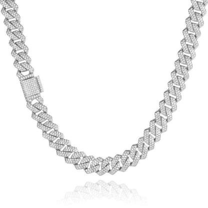 HipHop Miami Cuban Diamond Moissanite Chain #1 Bestseller Iced Out