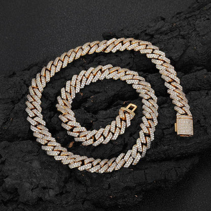 HipHop Miami Cuban Diamond Moissanite Chain #1 Bestseller Iced Out