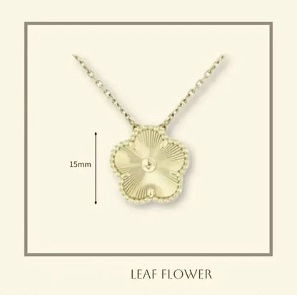 Plated Clover Pearl Pendant Necklace