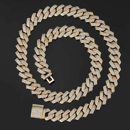 HipHop Miami Cuban Diamond Moissanite Chain #1 Bestseller Iced Out