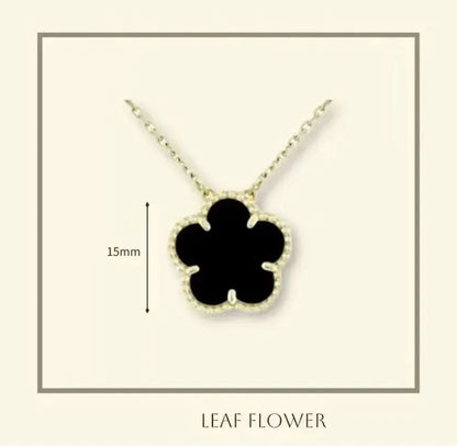 Plated Clover Pearl Pendant Necklace