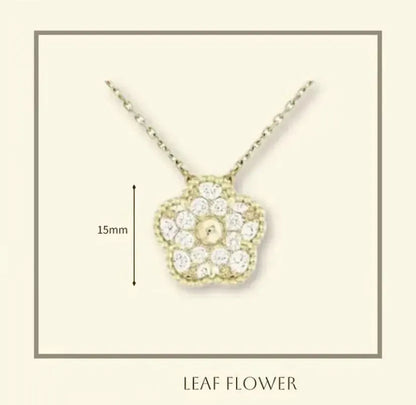 Plated Clover Pearl Pendant Necklace